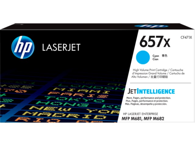 HP Toner 657X Cyan