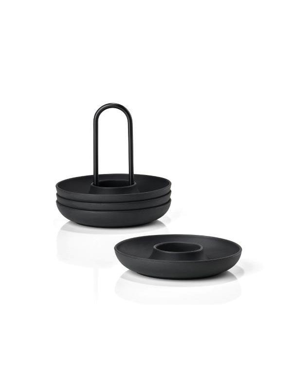 Zone Denmark Denmark - Singles Egg Cups With Holder - Black