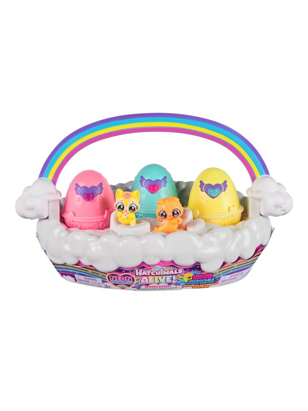 Hatchimals Alive Neon Rainbow Basket