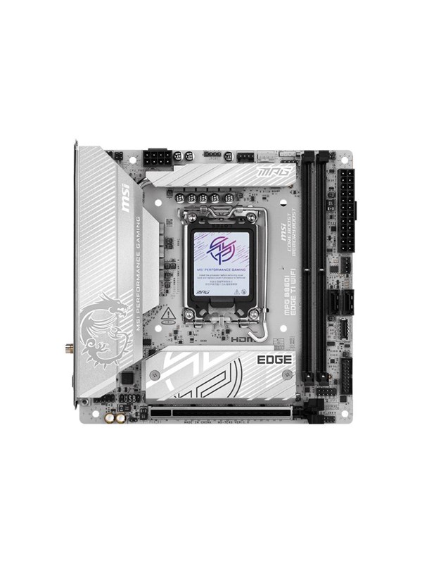 MSI MPG B860I EDGE TI WIFI Hovedkort - Intel B860 - Intel LGA1851 socket - DDR5 RAM - Mini-ITX