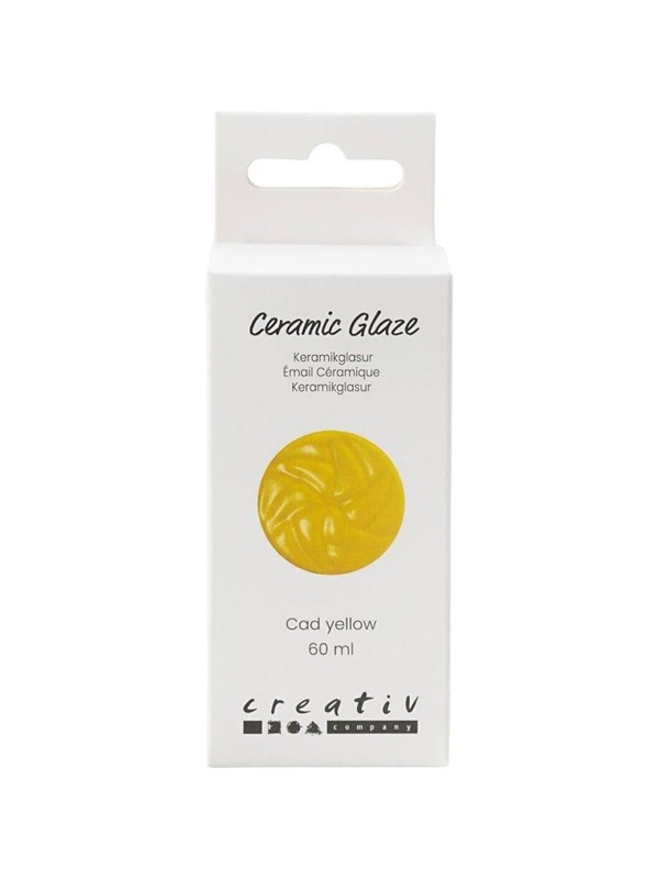 Creativ Company - Ceramic Glaze 984-1101 C Opaque Cad Yellow - 60ml