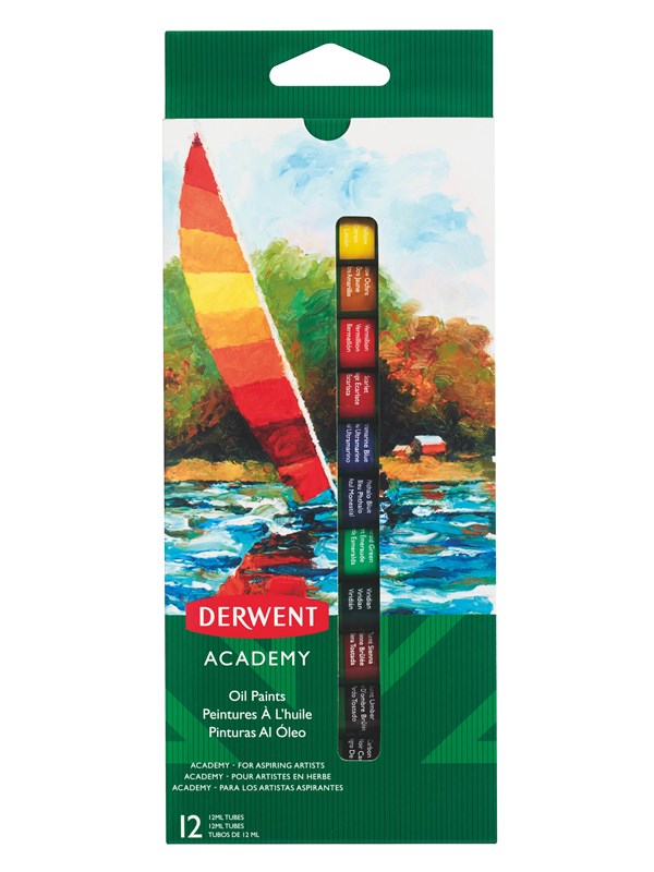 Derwent Oil Paints 12ml (12 Pack)