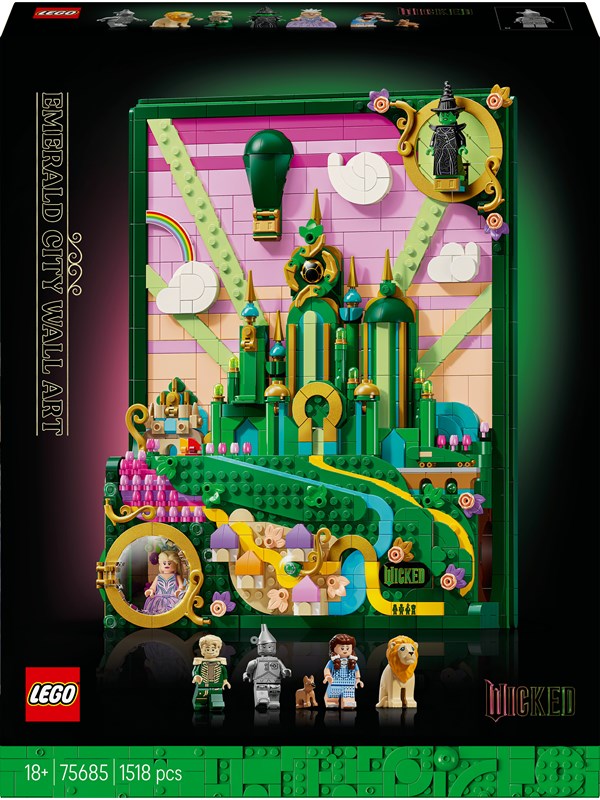 LEGO Wicked 75685 Emerald City-veggkunst