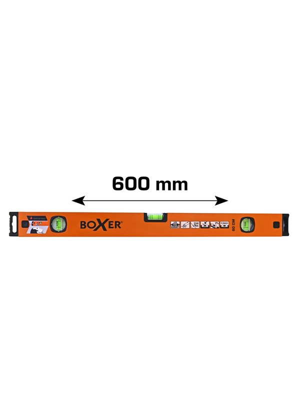 Boxer Spirit Level with Mirror Reflex 600 mm