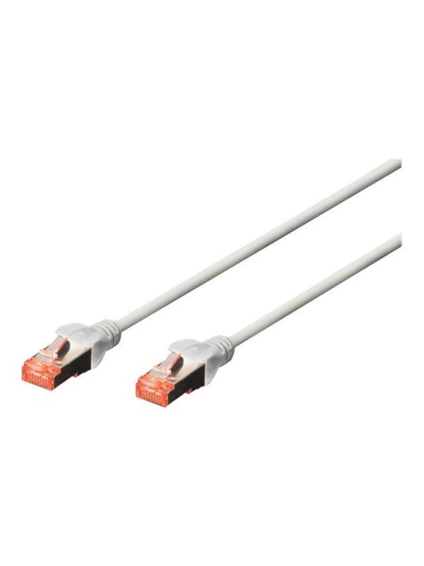 DIGITUS Professional patch cable - 15 m - grey - Grå - 15m