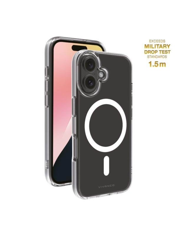 Vivanco Mag Clear Cover for iPhone 16 - Clear