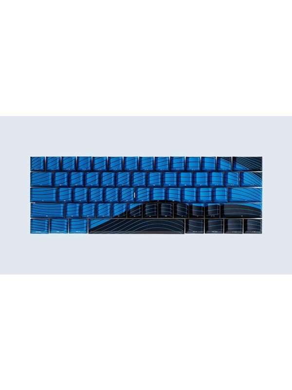 Wooting Magnetic Waves ANSI Keycaps - Ocean Blue edition - Tastehetter - Engelsk (USA) - Blå