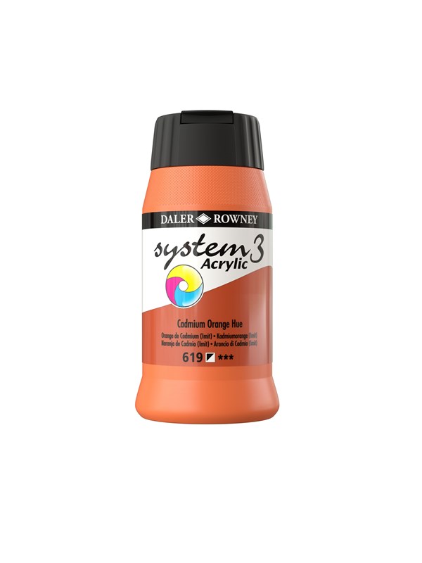 Daler-Rowney System3 500 ml Cadmium Orange Hue