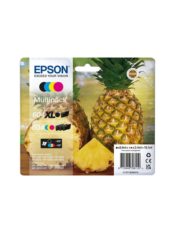 Epson 60 - 4-pack - XL - black yellow cyan magenta - original - ink cartridge
