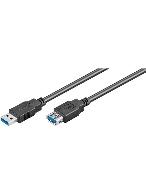Pro USB-A <-> USB-A - 5m - Svart