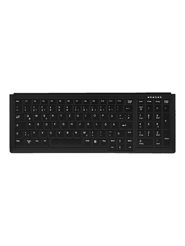 Cherry Active Key AK-7000 - keyboard - G - Tastatur - Tysk - Svart