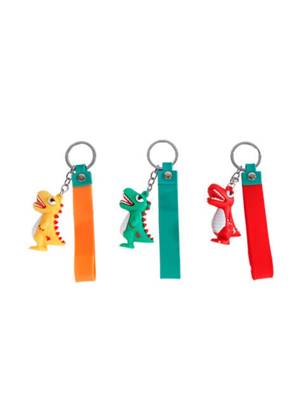 Pocket Money Dinosaur Figure Key Ring - assorted