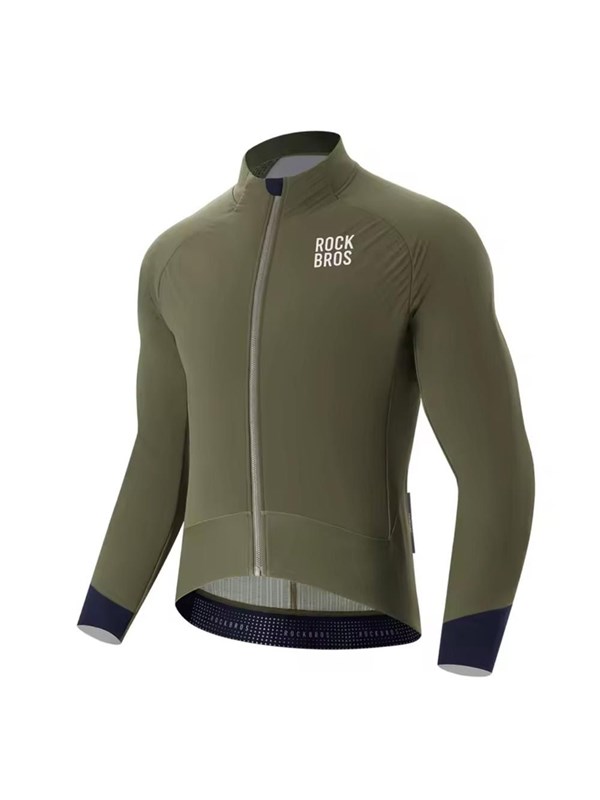 Rockbros YDWT014 Winter Fleece Double Layer Cycling Jacket Size M - Green