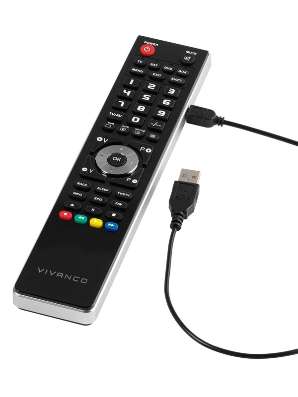 Vivanco 4in1 universal remote control Black