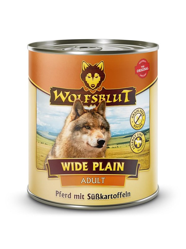 Wolfsblut Wide Plain Horse meat with sweet potatoes - wet dog food - 800g