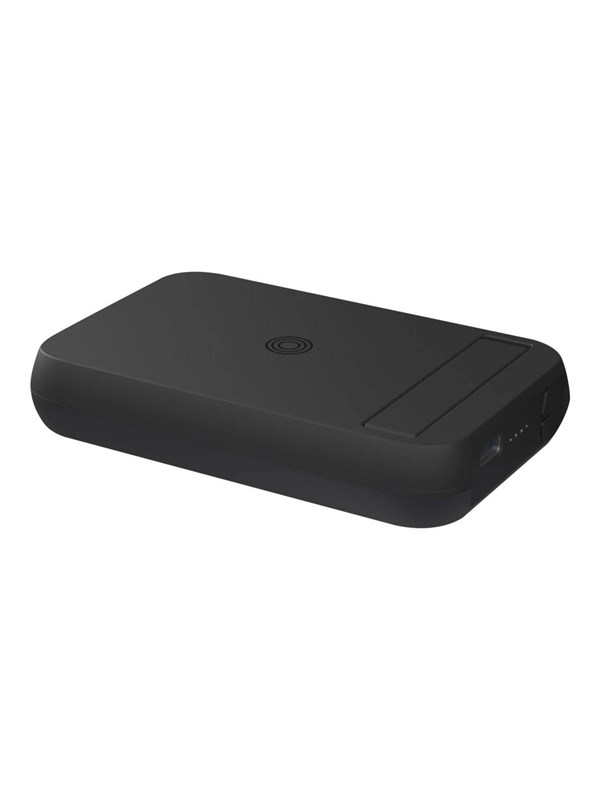 ZENS Magnet 4000 mAh Wireless Powerbank Kickstand and Qi TX Nødlader - Svart - 4000 mAh