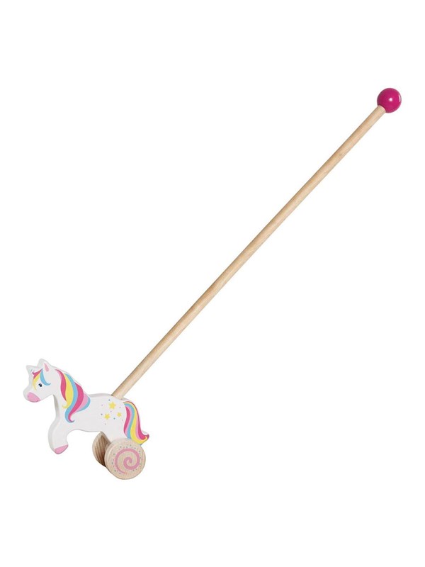 Goki Wooden Push Figure Unicorn