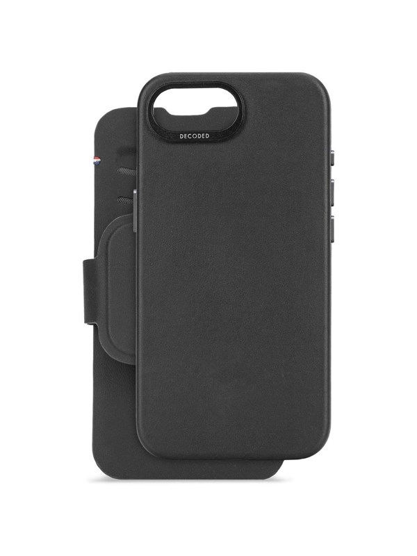 Decoded Detachable Wallet silicone - iPhone 16e - Black