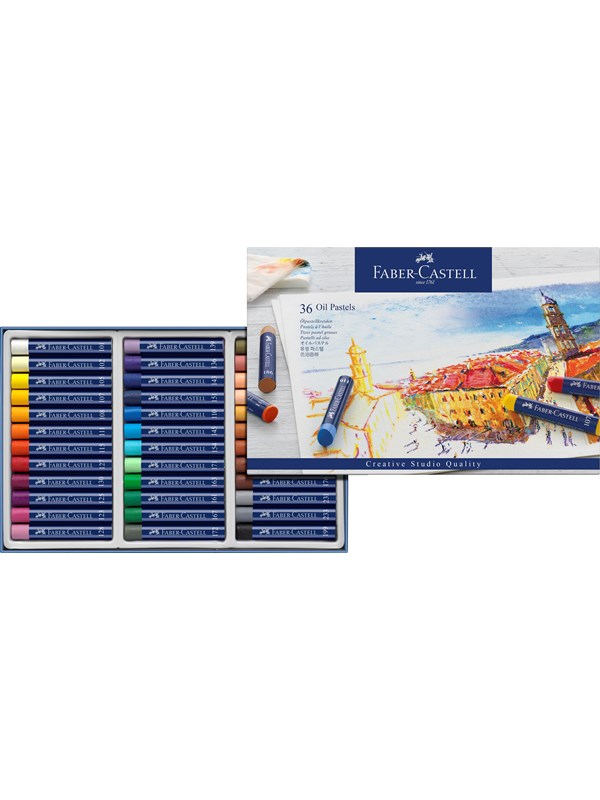 Faber-Castell Oil crayons cardboard box of 36