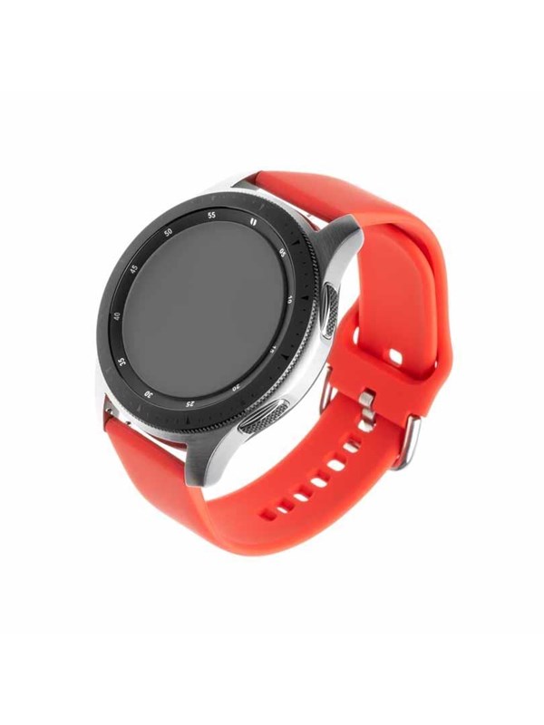 FIXED Silicone Strap for Smartwatch Universal 20 mm Red