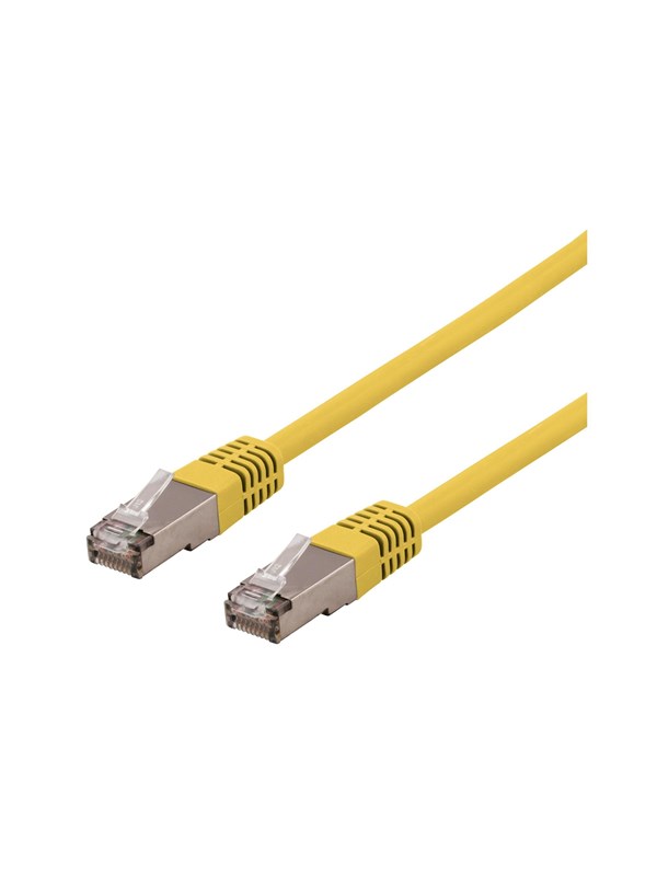 Deltaco STP-61GLAU - patch cable - 1 m - yellow - Gul - 1m