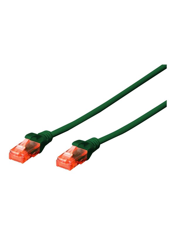DIGITUS Professional patch cable - 25 cm - green - Grønn - 0.25m