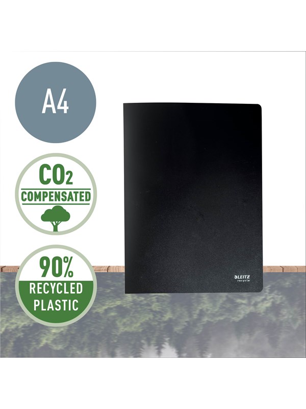 Leitz Recycle presentasjonsmappe 40 lommer, Sort