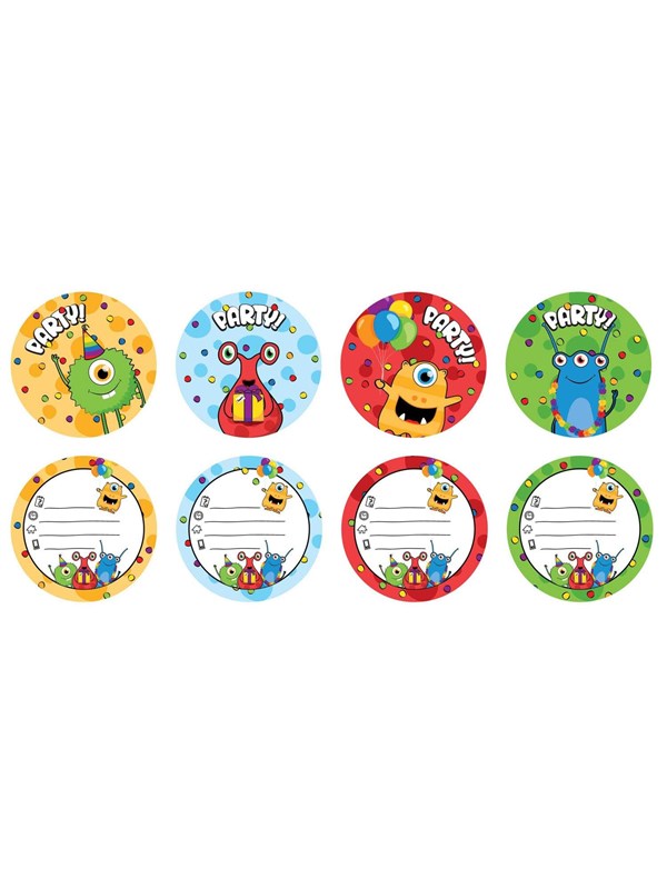 Haza Witbaard - Monster Party Invitations 6pcs.