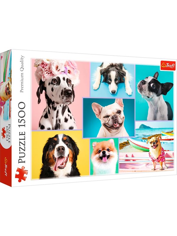 Trefl Puzzle - Puzzles Cute dogs (1500 pieces) Gulv