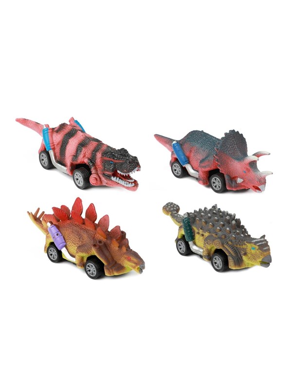 Toi-Toys World of Dinosaurs Dino Pullback Car 4 pcs.