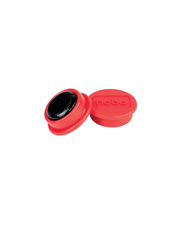 Nobo  Whiteboard magneter 24 mm, pakke med 10 stk. Rød
