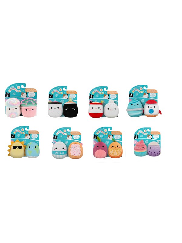 Squishmallows Pets Squishmallows Two-Pack Squeaky Plush Dog Toy 9cm