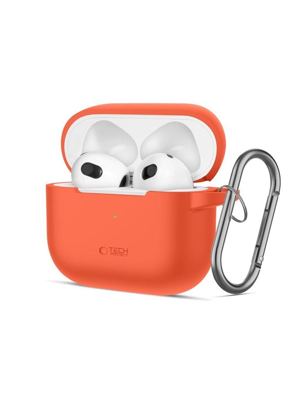 Tech-Protect Silicone Hook Case for Apple AirPods 3 - Orange