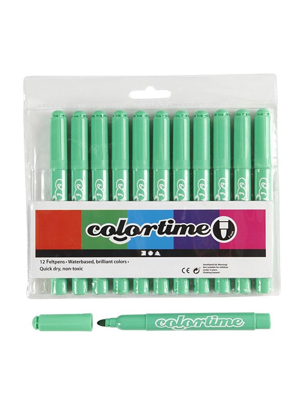 Creativ Company Light green Jumbo markers 12pcs.