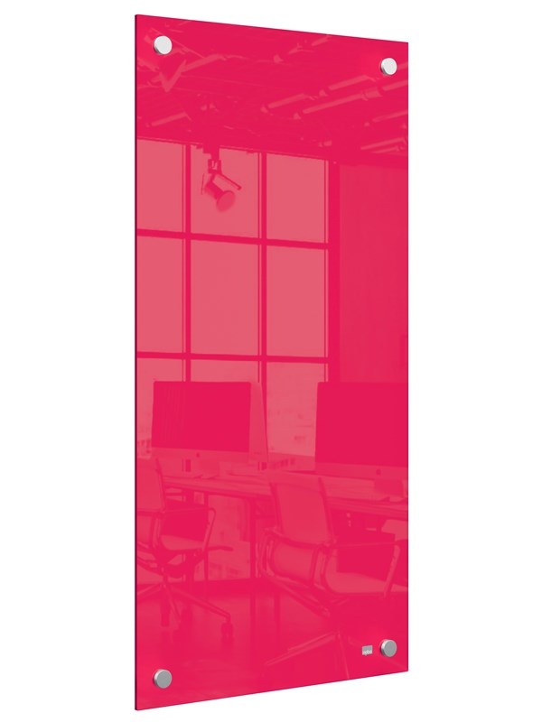 Nobo  Glasstavle Panel Home 30x60cm Rød