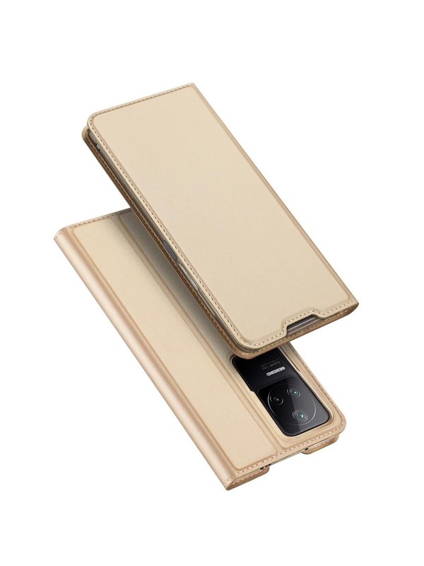 Dux Ducis Skin Pro Holster Case Flip Cover Xiaomi Poco F4 5G Gold