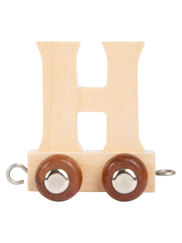 Small Foot - Wooden Letter Train - H - 12 pieces