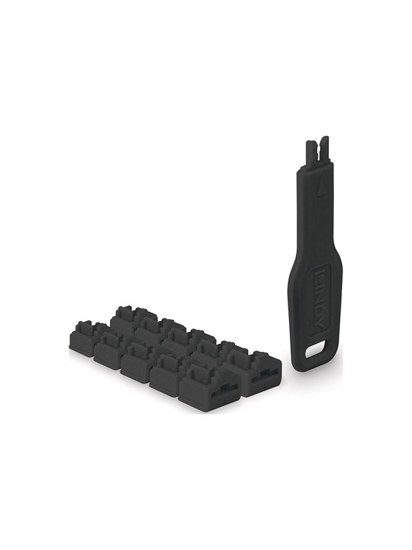 Lindy LAN port blocker with key