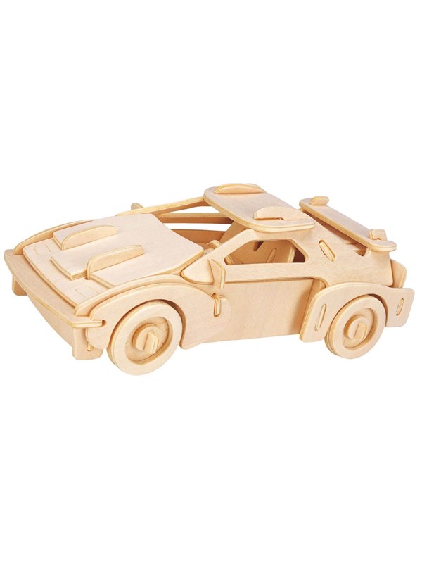 Eureka Gepetto's Workshop Wooden Construction Kit 3D - Racecar