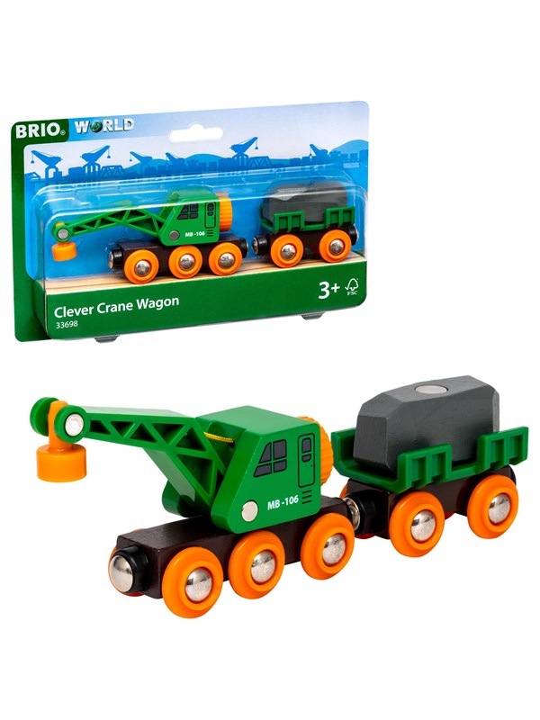Brio Clever Crane Wagon