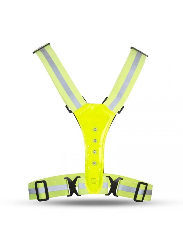 Pro Sport LED Refleksvest med lys for løping, sykling og trening
