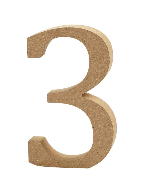 Creativ Company Number 3 MDF 8cm 1pc.