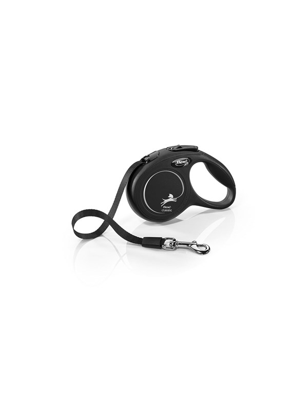 Flexi New CLASSIC XS Tape Leash 3m 12kg Black