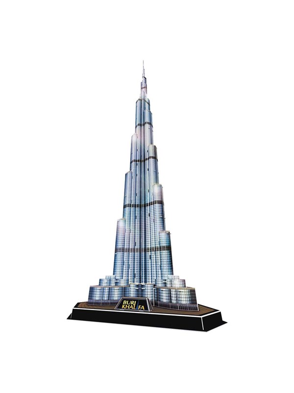 Cubic Fun 3D Puzzle Burj Khalifa with LED Lighting 3D Puslespill