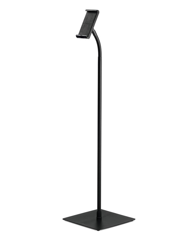 DURABLE Gulvstativ med holder for nettbrett i størrelse 7-13". Laget av flammehemmende materiale med fleksibelt kuleledd og bøybar arm.