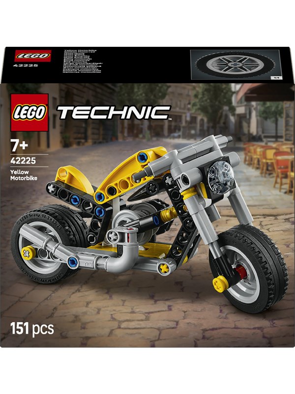 LEGO Technic 42225 Gul motorsykkel