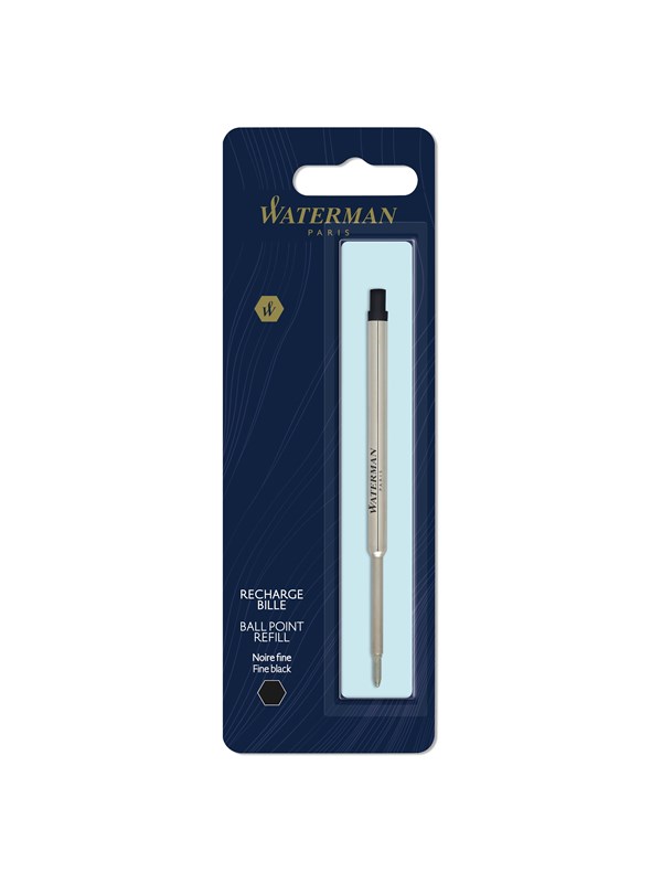 Waterman Ballpoint Pen Refill | Fine Point | Black Ink | 1 Count