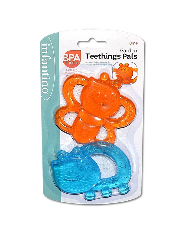 B-Kids Infantino Animal Teething Ring Set