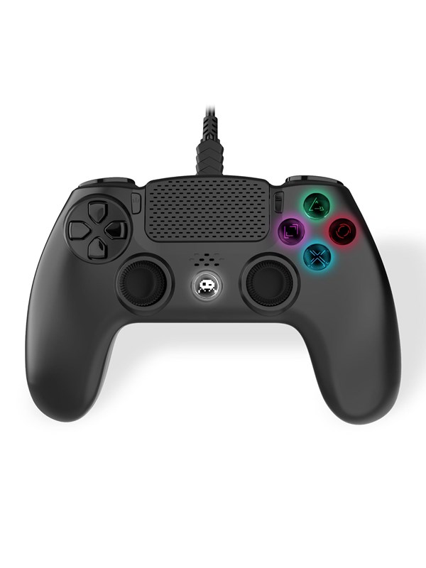 Trade Invaders Wired Controller for PS4 with 3M Cable - Black - Wired Controller - Sony PlayStation 4