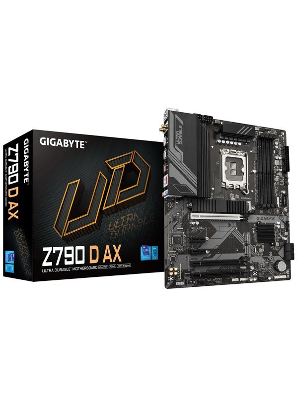 GIGABYTE Z790 D AX Hovedkort - Intel Z790 - Intel LGA1700 socket - DDR5 RAM - ATX